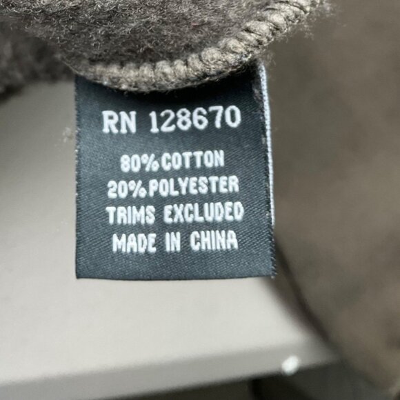 VTG Cowgirl Hardware Large Y2K Brown Sweatshirt Hoodie Embroidered Cross Roses - Picture 10 of 12